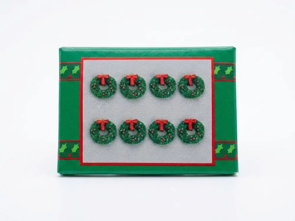 Vintage House of Lloyd Mini Wreaths Set of 8 Christmas Around the World